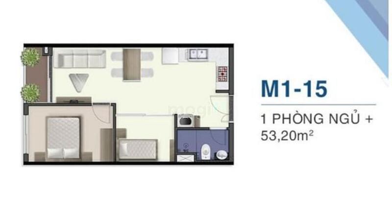 Hình ảnh Căn hộ Q7 Saigon Riverside tầng cao, 1 phòng ngủ, A0763660