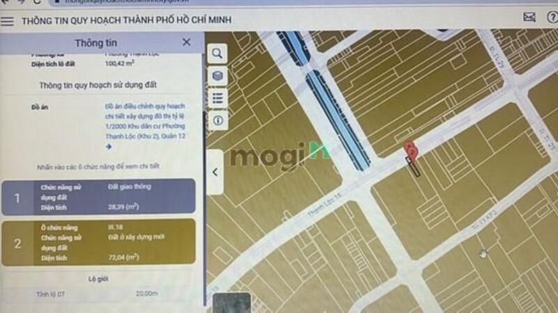 Hình ảnh Mặt tiền Thạnh Lộc 16 -100m2 sổ hồng sạch đẹp